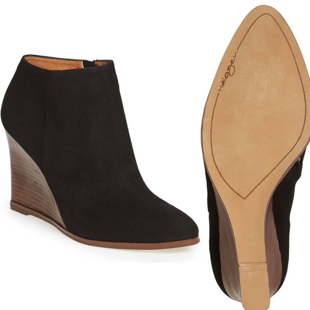 Halogen Wedge Booties